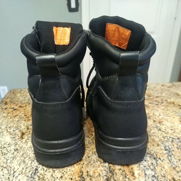 GENUINE GRIP 7800 Size 7W Women's Motorcycle / Leather Work Boot Steel Toe Black - Picture 8 of 12